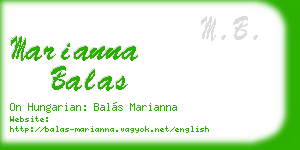 marianna balas business card
